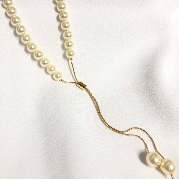 18k Filled Gold Pearl Necklace - Picture 4 of 6